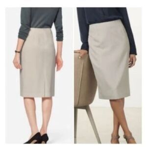 NWT Cream Pendleton Wool Pencil Skirt